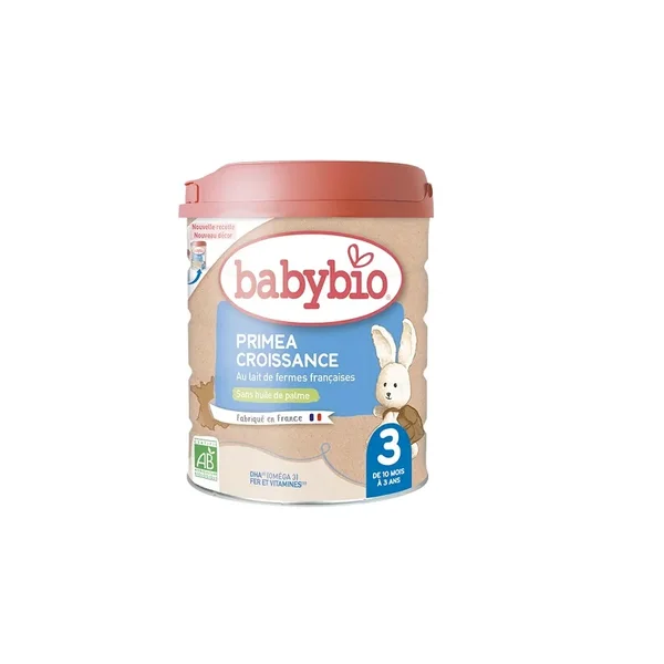 Babybio Primea 3 Lait de Croissance Bio 800 g (12 Mois à 3 Ans)