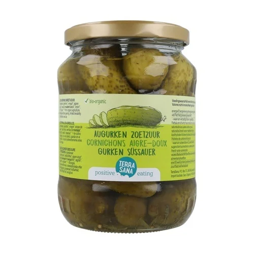 TerraSana Cornichons Aigre Doux Bio 670g