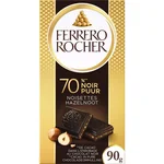 Ferrero Rocher Tablette Chocolat Noir 70% Cacao aux Noisettes – 90 g
