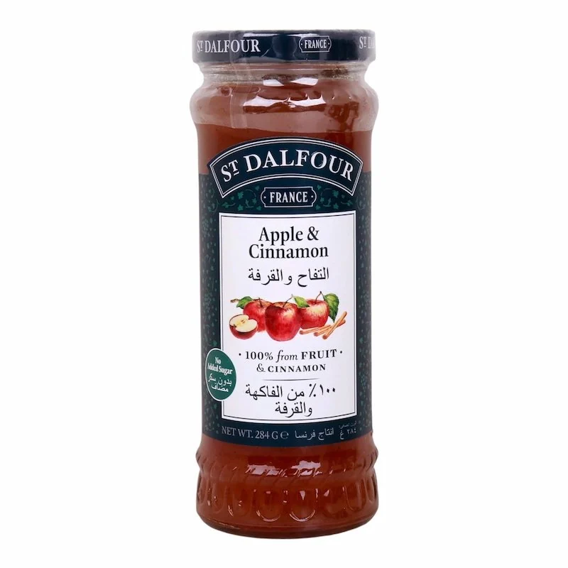 St Dalfour Confiture Pomme & Cannelle 284g Sans Sucre Ajouté