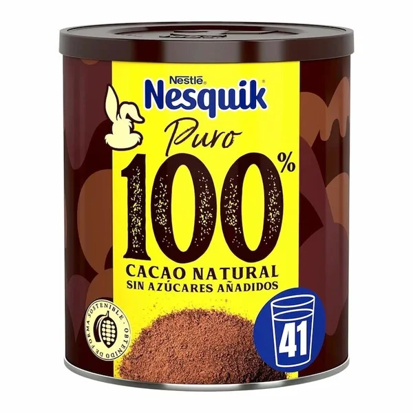 Nestlé – NESQUIK Cacao en Poudre 100% 290g – Pur Cacao Naturel Sans Sucre