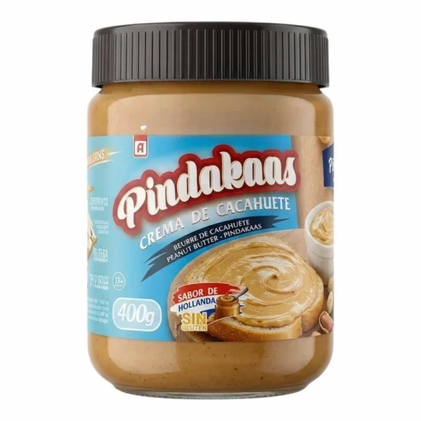 Beurre de Cacahuete Pindakaas Sans Gluten 400g – Pate dArachide Naturelle