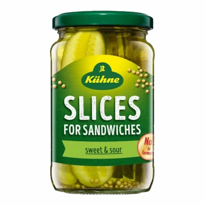 Kuhne Tranches de Cornichons Croquants et Savoureux 330g