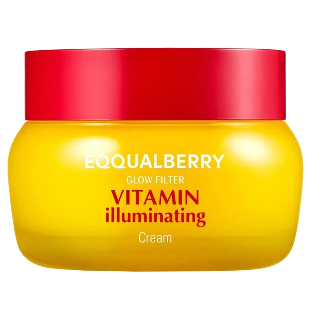 Eqqualberry Glow Filter Vitamin Illuminating Cream 50ml – Creme Eclat à la Vitamine C & Niacinamide – Hydratation Intense