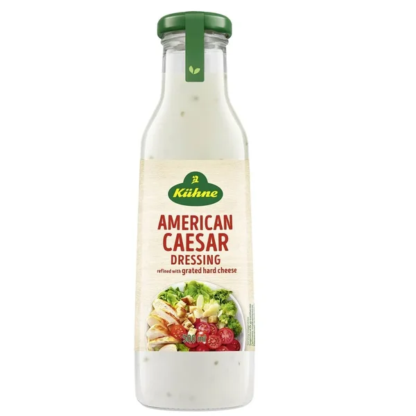 Kuhne American Caesar Salad Dressing 500 ml – Sauce Salade Crémeuse & Fromage