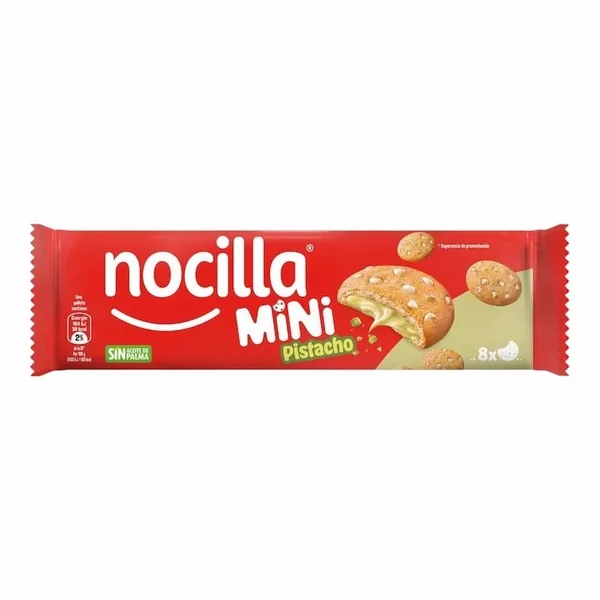 Nocilla Mini Galletas de Pistacho 64g – 8 Unites | Biscuits Fourrés Gourmands