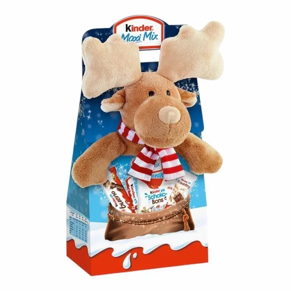 Ferrero – kinder Maxi Mix Chocolats pour Enfants avec Peluche Elan