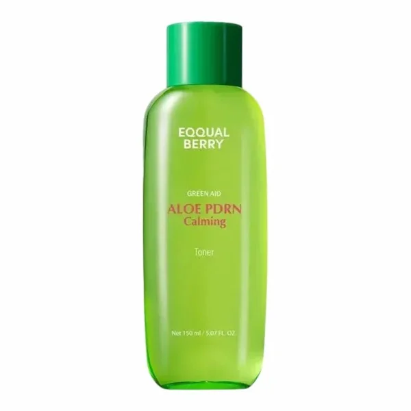 EQQUALBERRY Aloe PDRN Calming Toner 150 ml – Tonique Apaisant a lAloe Vera et PDRN pour Peaux Sensibles