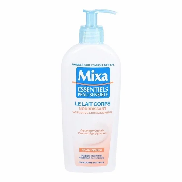 MIXA Lait Corporel Nourrissant 250 ml – Hydratation Intense Peaux Seches et Sensibles