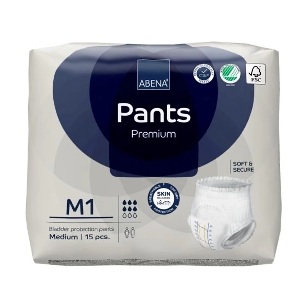 ABENA Pants Premium M1 – 15 pièces