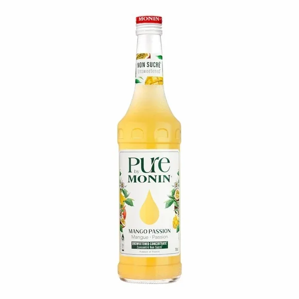 Monin – Pure by Monin Mangue Passion – Sans Sucre Ajoute – 700 ml