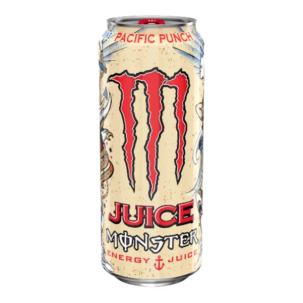 Monster Energy – Monster Juice Pacific Punch 473ml – Boisson Énergisante Fruitée