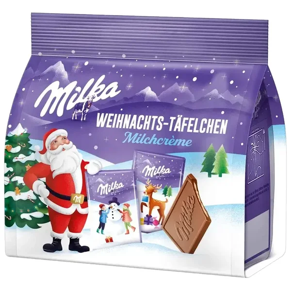 Milka Barres de Noël crème de lait 150g